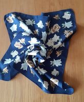 Quadratisches Seidentuch Blau / bunt sehr schöner floraler Rosend Parchim - Landkreis - Plate Vorschau