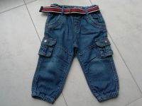 Wie NEU Gr.80 Cargojeans Joggjeans Jungenjeans blau mit Gürtel Thüringen - Drei Gleichen Vorschau