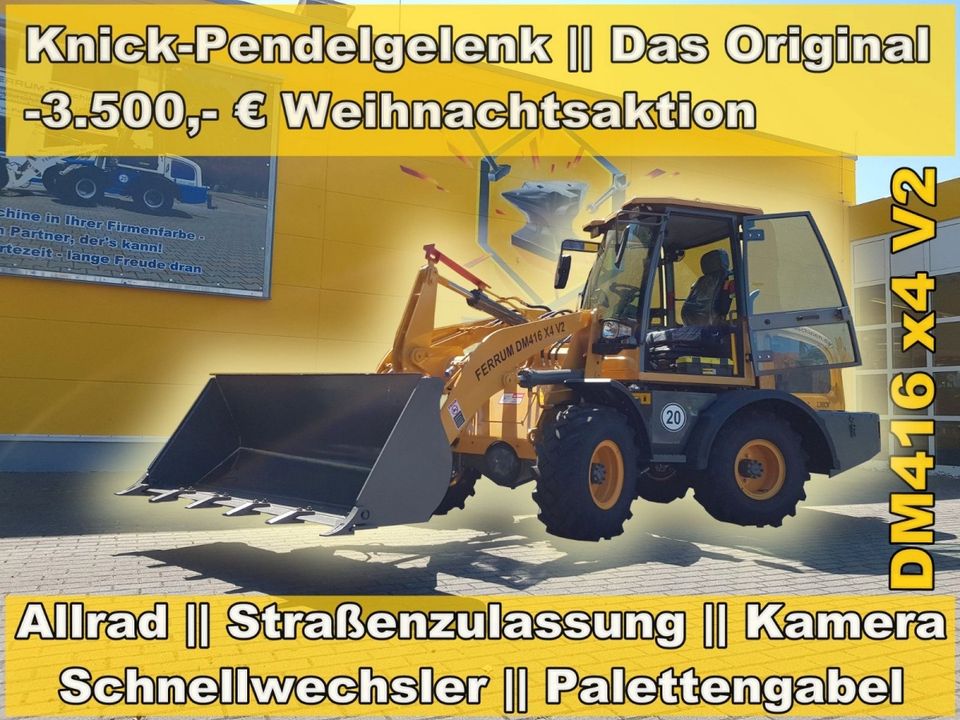 Radlader Knick - Pendelgelenk Hub:2200 Profi FERRUM DM416 x4 V2✔NEU✔ in Mulda