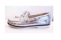 TAMARIS,Gr.41,Slipper,Mokassins,Silber,Leder,Loafer,Halb,Schuhe Köln - Köln Merheim Vorschau