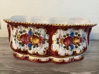 Florale Keramik groß Blumengefäß Handarbeit Vintage Blumenkasten Nordrhein-Westfalen - Mönchengladbach Vorschau