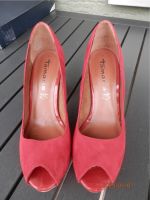 Tamaris Peeptoe Pumps, Gr. 37, Rot, Wildleder Bochum - Bochum-Ost Vorschau