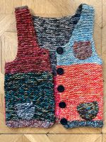 Weste Vintage handgemacht Hippie Strickweste Patchwork handmade Hamburg-Mitte - Hamburg Hammerbrook Vorschau