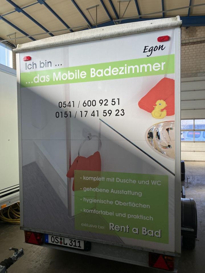 Das mobile Badezimmer I/ Badanhänger, mobile Dusche, mobiles Bad in Osnabrück