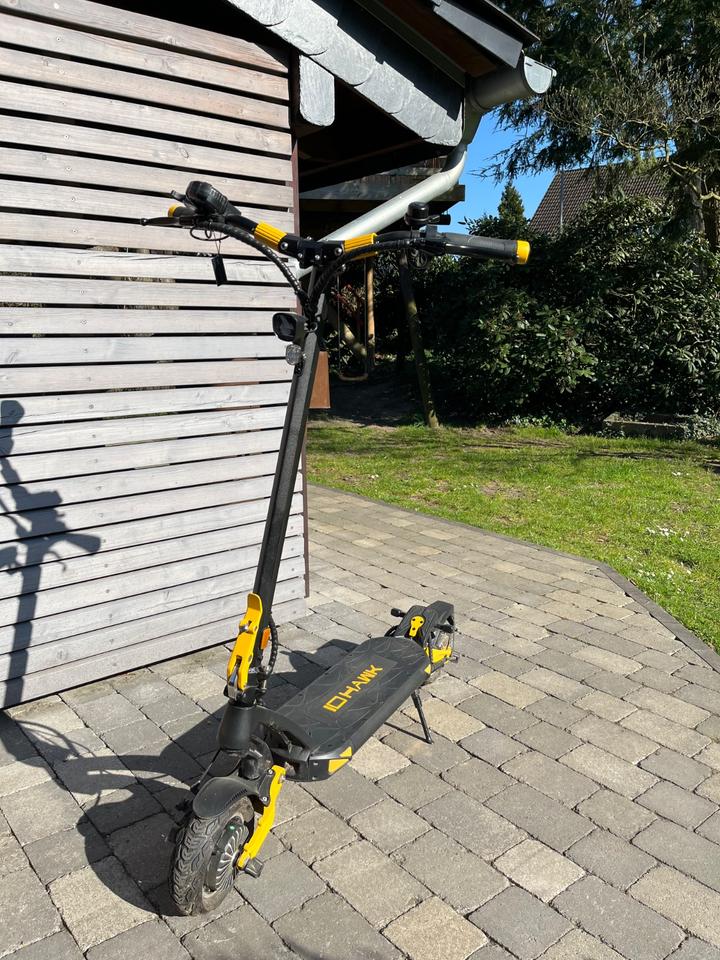 E- Scooter IO HAWK Nine 500W / 20 km/h / nur 296km / neuwertig in Krefeld