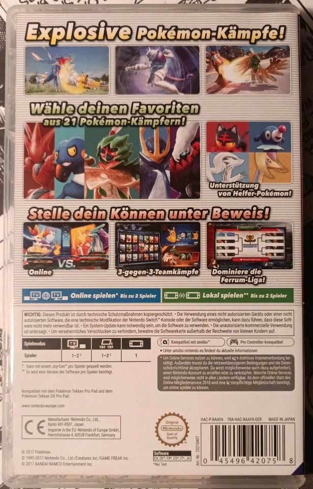 Pokémon Tekken DX switch Spiel in Issum