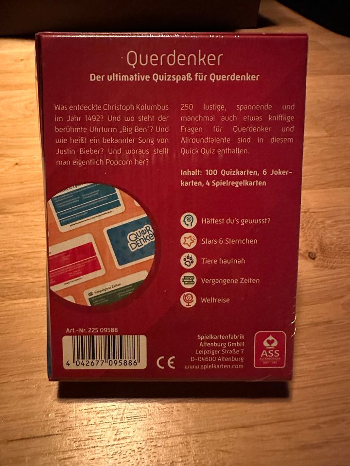 2x Querdenkerquiz von ASS Altenburger, Kartenspiel, Quiz in Leipzig