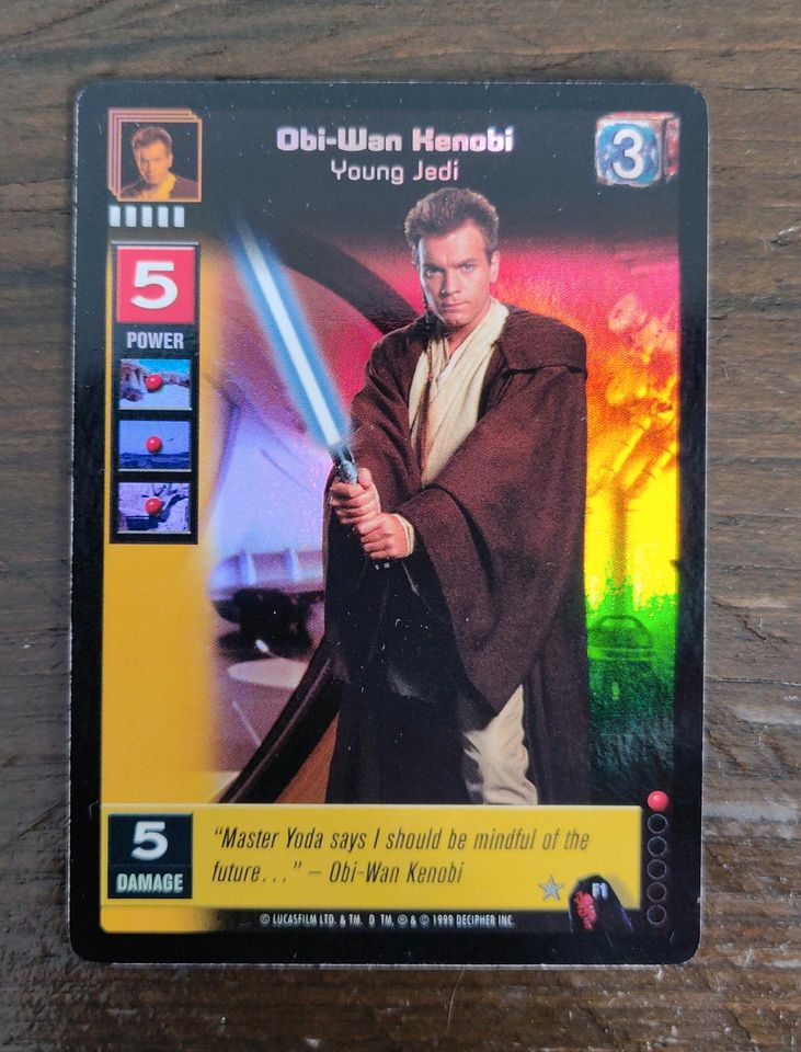 Obi-Wan Kenobi FOIL F1 Star Wars Young Jedi CCG in Niedersachsen