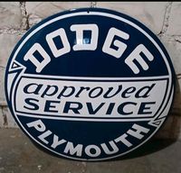 Emailschild Dodge Approved Service Plymouth Schild Emailleschild Frankfurt am Main - Heddernheim Vorschau