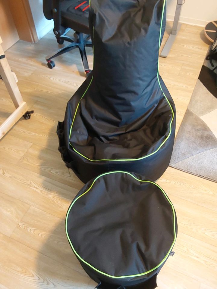 Sitzsack 2er Set mit Fußstütze in Zschopau