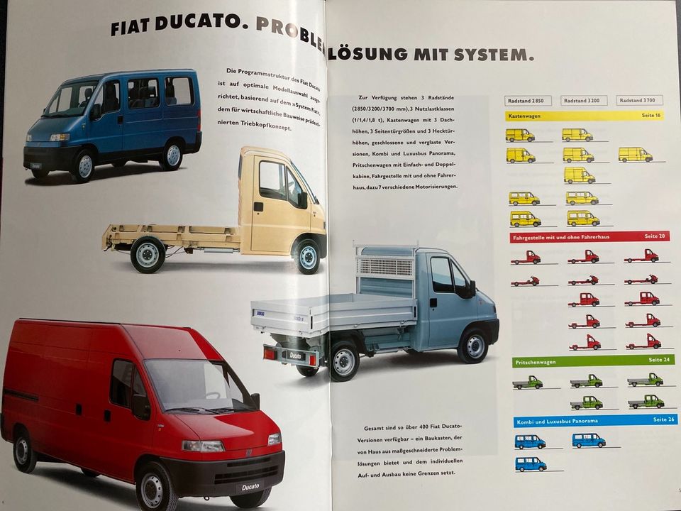 Prospekt Fiat Ducato von 11/1995 in Mettmann