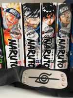Naruto Manga Bände 1-4 + Akatsuki Stirnband Hessen - Gießen Vorschau