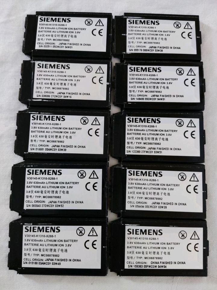 2 x Siemens BENQ Handy Akku C62 Xelibri X1 V30145-K1310-X288-1 in Frankfurt am Main