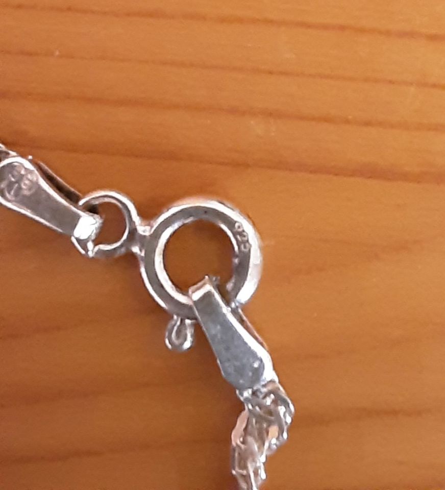 zwei,  925 Silber Halsketten 40 cm  aus Italien. in Vlotho
