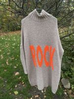 Xuna Oversize Strick Pulli Beige mit neon orange Blogger ROCK Schleswig-Holstein - Quarnbek Vorschau