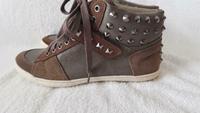 PEPE JEANS ECHTLEDER DAMEN SNEAKER GRAU/BRAUN GR.38 - NEU Bayern - Schweinfurt Vorschau