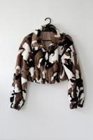 Crop Jacke von Shein in weiß/braun gr. S Bayern - Wilburgstetten Vorschau