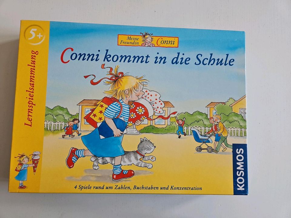 Conni kommt in die Schule Spiel 4 Brettspiele Mathe Deutsch in Halle