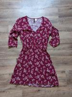 Kleid H&M 36 3/4 Arm Burgund rot geblümt V-Ausschnitt Altona - Hamburg Altona-Altstadt Vorschau