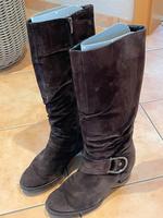 Paul Green Stiefel Wildleder Leder dunkelbraun Größe 4,5 / 37,5 Harburg - Hamburg Hausbruch Vorschau