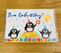 Geburtstagskarte Glückwünsche Pop-up mit Kuvert „Pinguin-Familie“ München - Bogenhausen Vorschau