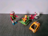 Playmobil Set Frau mit Kind, Fahrrad + Anhänger Bremen - Neustadt Vorschau