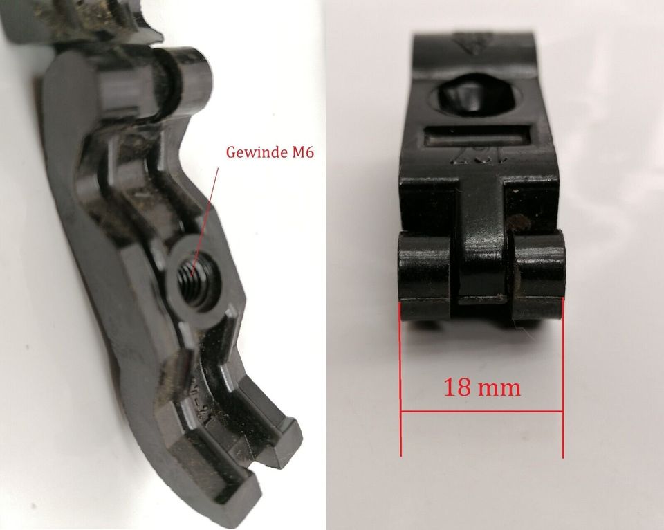 Spanndrahtschellen Kabelschellen Bakelit PVC alt DDR Schelle in Billroda