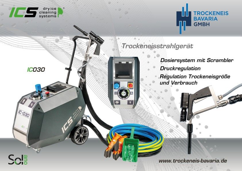 Trockeneisstrahlgerät IC030 Nextlevel Scrambler 3mm in Reichertshofen