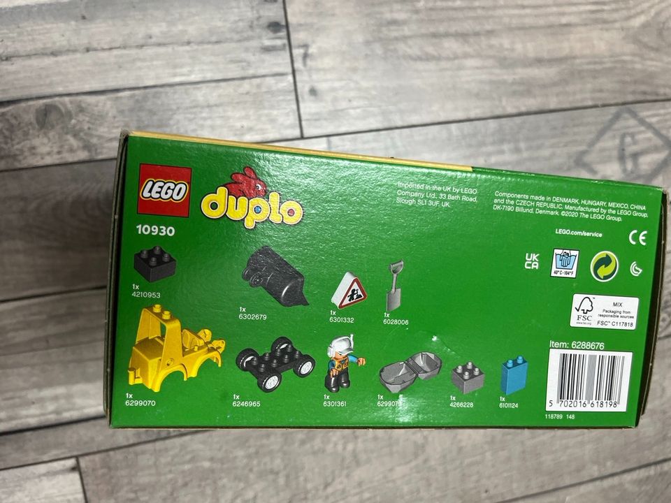 NEU LEGO DUPLO BULLDOZER 10930 OVP 2+ 10 TEILE BAUSTELLE BAGGER in Marl