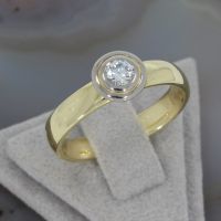 WERT 1790 € SOLITÄR BRILLANT RING 585/14K GELBGOLD vxlt K81868 Essen - Altenessen Vorschau