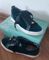 Sneaker dunkelgrün Samt mit Seidenband Schleswig-Holstein - Norderstedt Vorschau