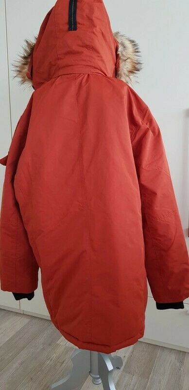 Neu -30° XL Noiz Jacob Faux Parka Orange Winter Jacke warm in Neuss