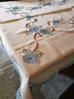 Tischdecke,beige/blaue Blumen,Polyester,170x130 cm #einwandfrei# Nordrhein-Westfalen - Siegen Vorschau