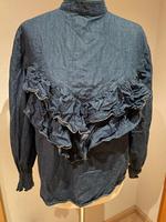 Mango Bluse Jeans Volant Gr.S top Zustand Sachsen-Anhalt - Weißenfels Vorschau