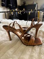 Mango Bronze High Heels Pfennigabsatz München - Bogenhausen Vorschau