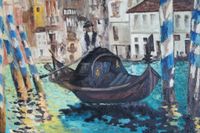 Öl Gemälde Impressionist Italien Canale Grande Venedig n. E.Manet Stuttgart - Stuttgart-West Vorschau