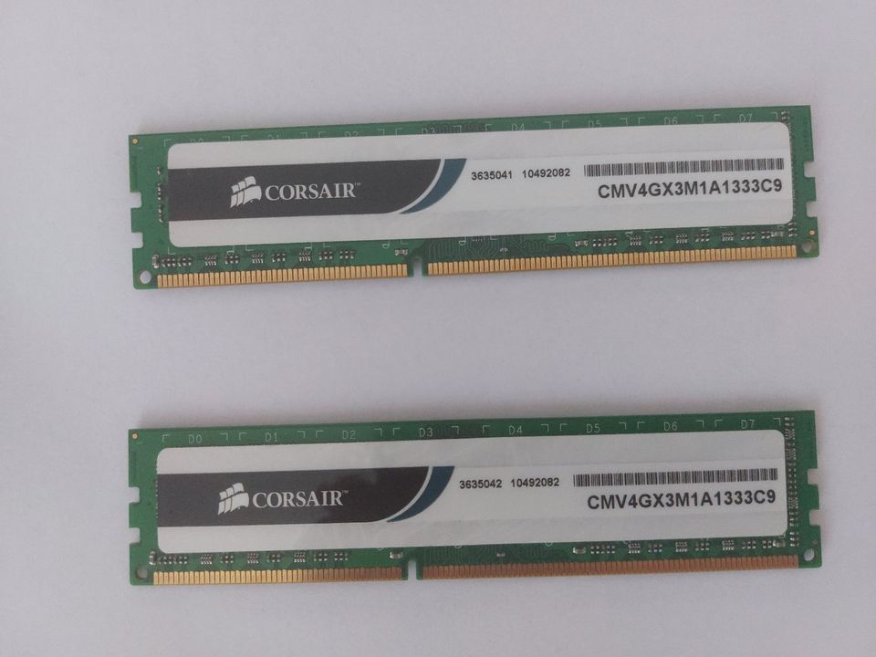 CORSAIR 8GB DDR3 1333 MHz RAM Markenspeicher Best Zustand in Leipzig