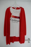 Heine Lange Strickjacke Cardigan orange T-shirt Cocktail Strass Nordrhein-Westfalen - Hagen Vorschau