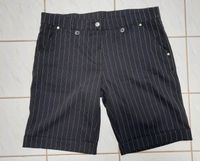 Shorts Damen Gr.38/40 elegante Anzug Shorts Nadelstreifen schwarz Bayern - Hofkirchen Vorschau