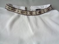 Zara Bluse weiss mit Stegkragen mit Pailletten Gr. M München - Au-Haidhausen Vorschau