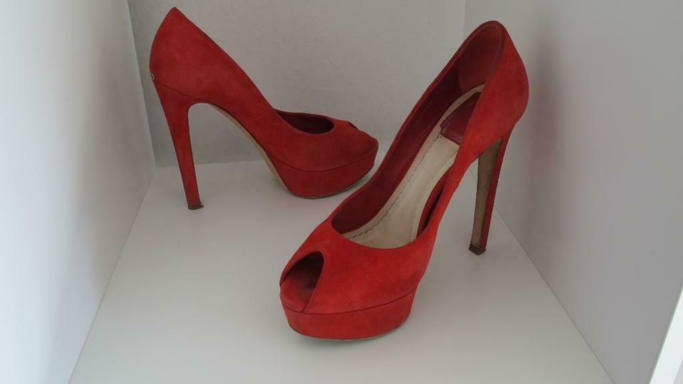 Christian Dior Pumps / Peeptoes Veloursleder Gr. 37 Top NP 690,-€ in Starnberg