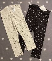 NEU Set Herzchen Leggings 86 92 Baby weiß Creme schwarz Bayern - Kempten Vorschau