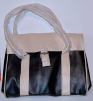 Handtasche Yves Rocher schwarz beige Kunststoff Magnetverschluss Nordrhein-Westfalen - Morsbach Vorschau