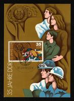 POSTKARTE 35 JAHRE DDR (GDR) - ERSTTAGSAUSGABE - 04.10.1984 Bayern - Würzburg Vorschau