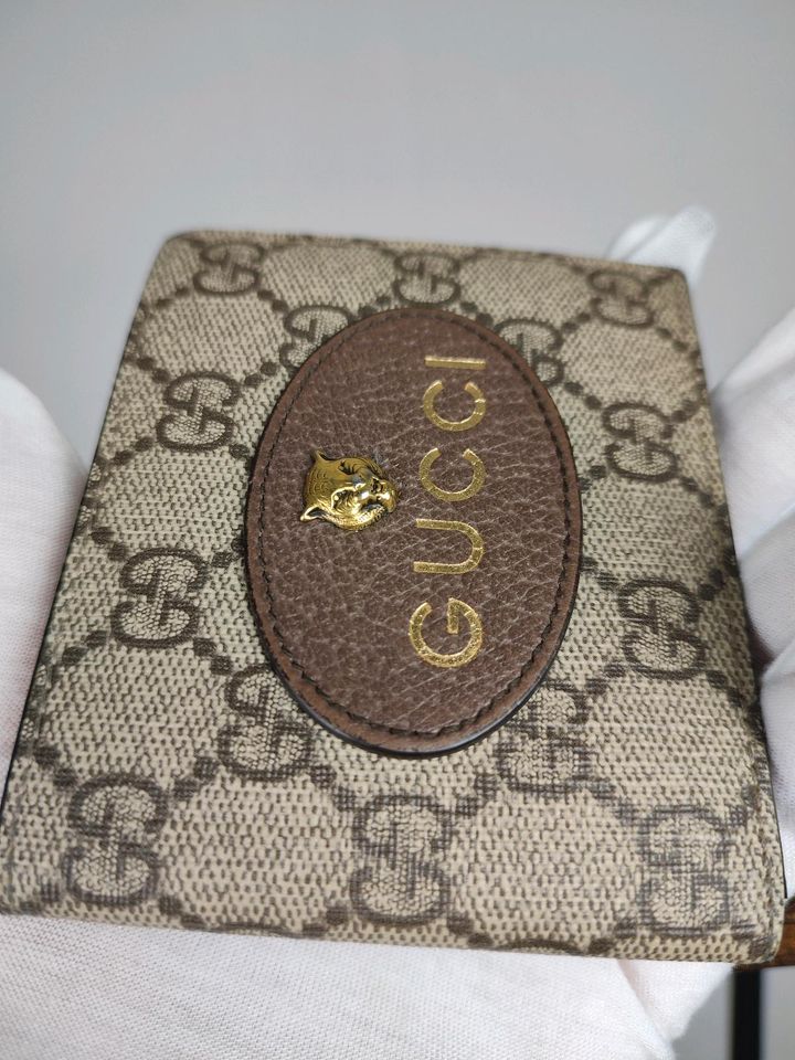 Gucci Neo Vintage Brieftasche Monogram Supreme Geldbörse GG in Bad Rothenfelde