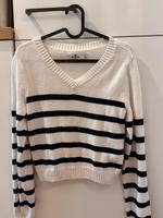 Hollister Strickpullover  | Schwarz-Creme-Weiß | XS Nordrhein-Westfalen - Langenfeld Vorschau