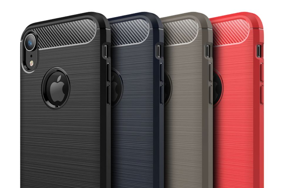 Hülle iPhone XR X XS Max Handyhülle Silikon TPU Case schwarz blau rot Schutzhülle NEU Hulle in Backnang