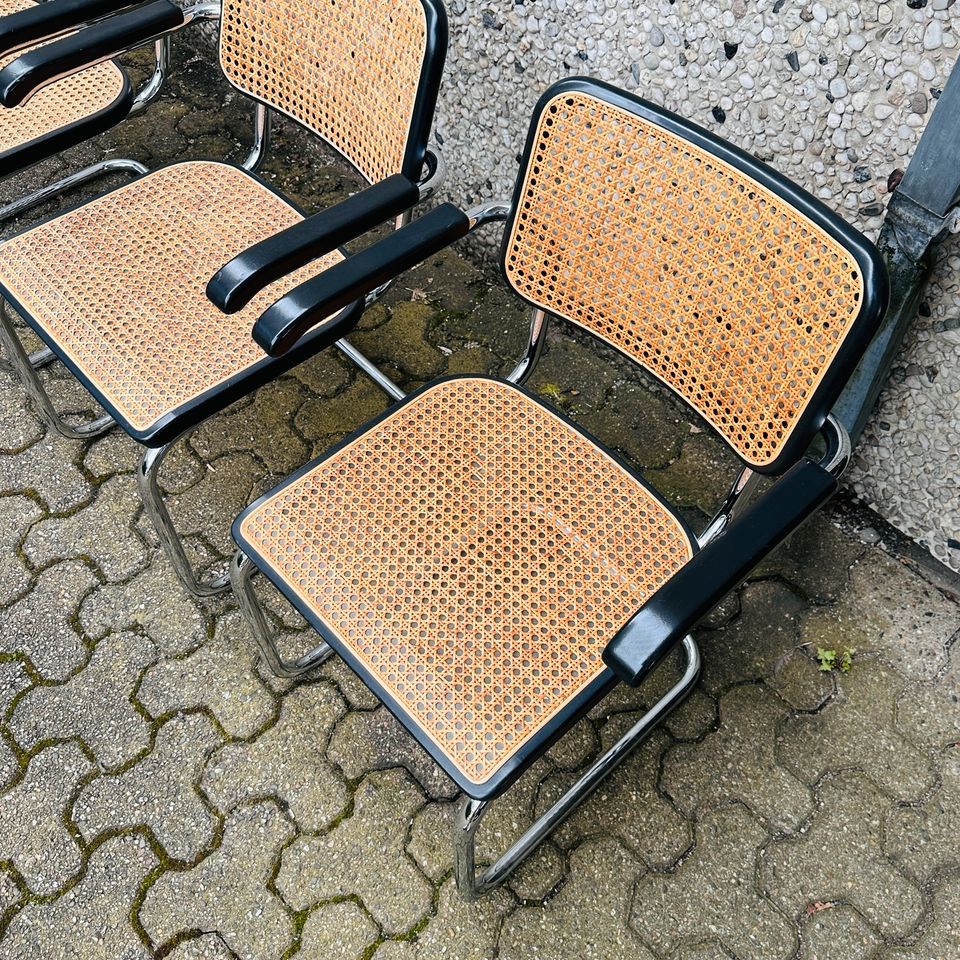 AKTUELLE VERSION! 6x Thonet Freischwinger | Inkl. 19% Mehrwertsteuer! | Marcel Breuer / Mart Stam Design | Designklassiker | S64 Stühle in Düsseldorf