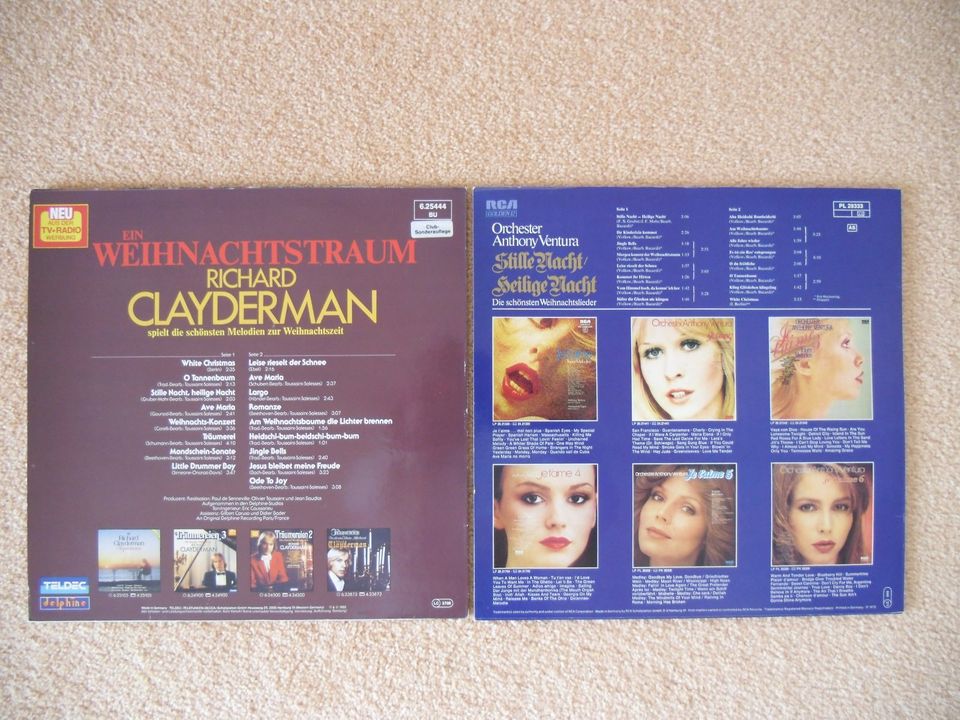 Weihnachten Schallplatten LP Richard Clayderman Anthony Ventura in Wildeck