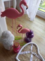 Dekoset: 5 Teile, 2 Flamingos, lila Laterne, Herz, auch einzeln Sachsen - Neustadt Vorschau